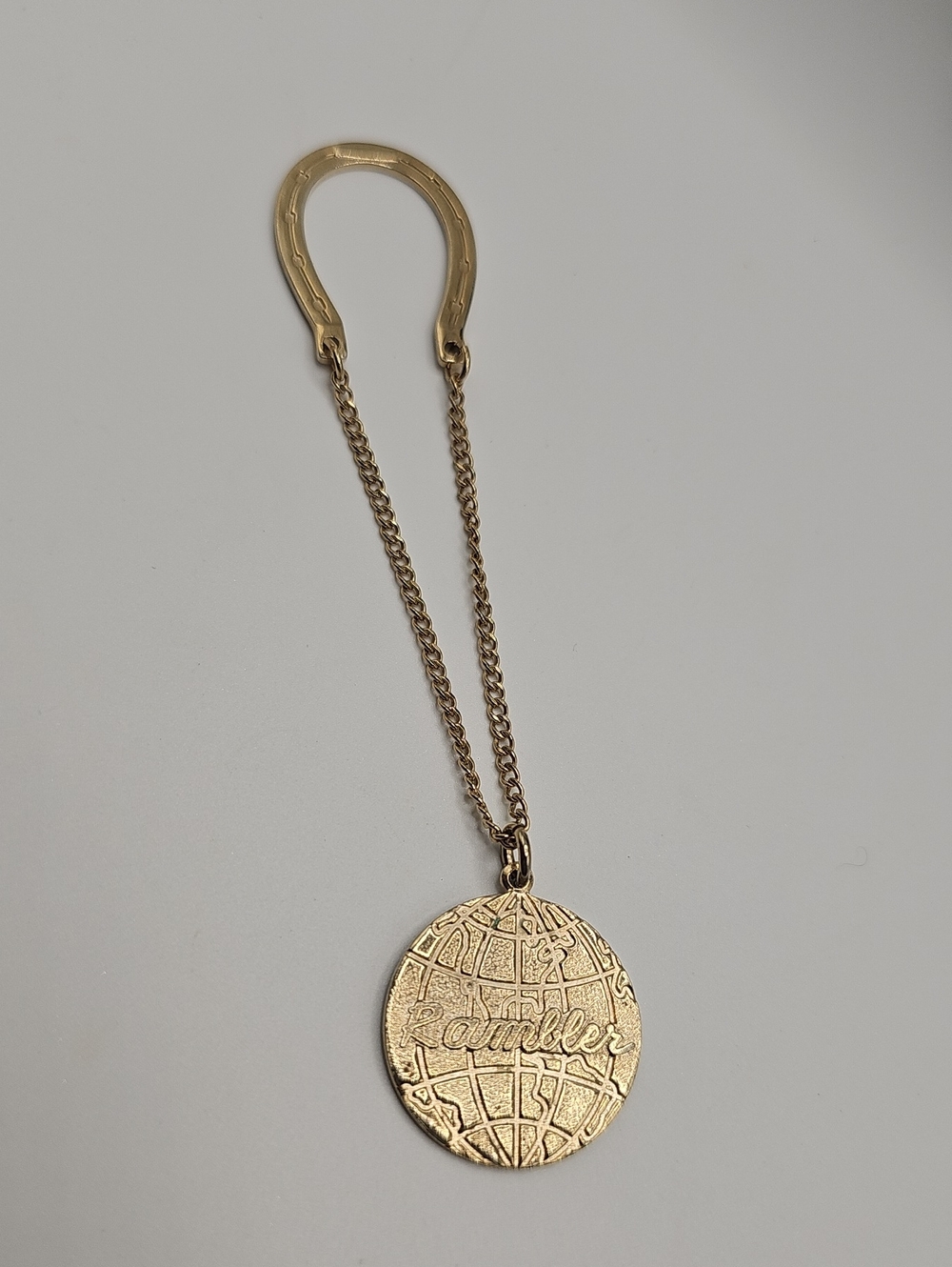 Vintage Nash Rambler Gold-Tone Globe Charm Globe Logo